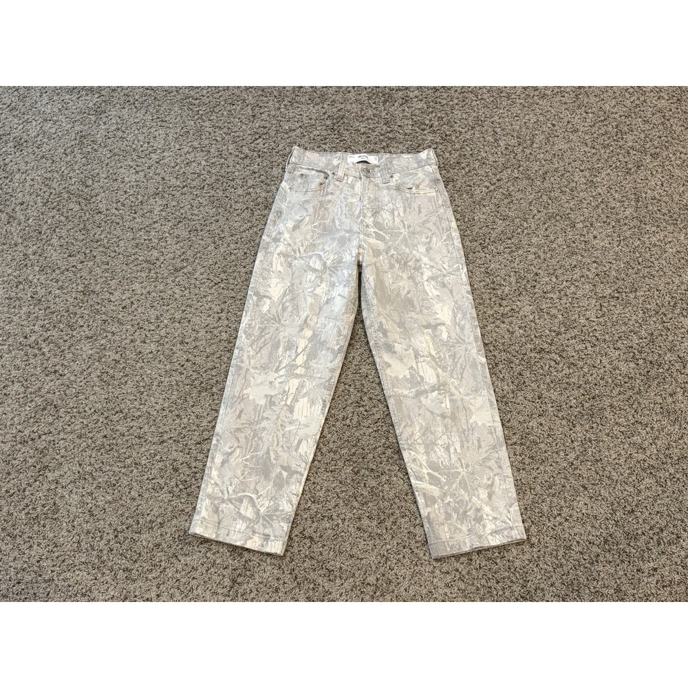 Hollister Baggy Gray Camo Camoflaudge Denim Jeans 28x30